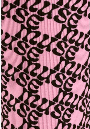 Shoeby high waist legging met all over print roze zwart Meisjes Polyester 110 116 - Foto 2