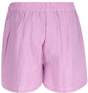Shoeby high waist regular fit casual short lila Korte broek Paars Meisjes Katoen 122 128