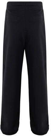 Shoeby high waist regular fit joggingbroek met tekst en borduursels zwart Meisjes Sweat 110 116 - Foto 3