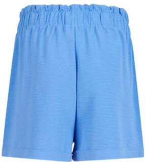 Shoeby high waist regular fit sweatshort blauw Korte broek Meisjes Polyester 110 116 - Foto 3