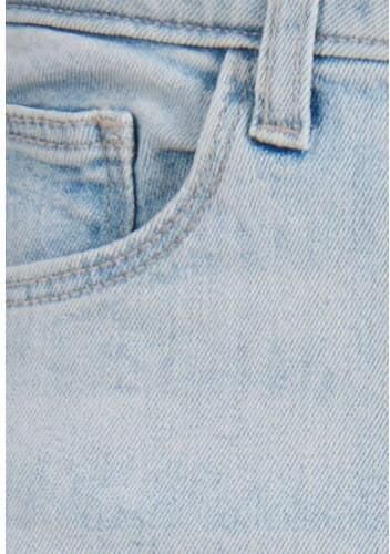 Shoeby high waist skinny jeans light blue denim bleached Blauw Effen 104