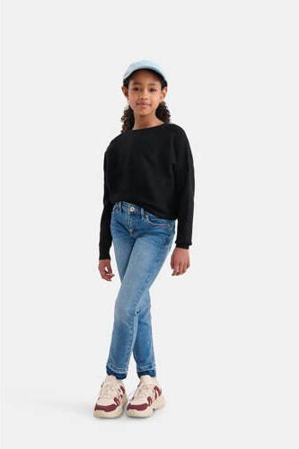 Shoeby high waist skinny jeans Jacky medium stonewashed Blauw Meisjes Stretchdenim 116 - Foto 3