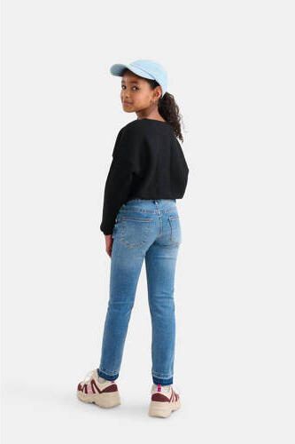 Shoeby high waist skinny jeans Jacky medium stonewashed Blauw Meisjes Stretchdenim 116 - Foto 4