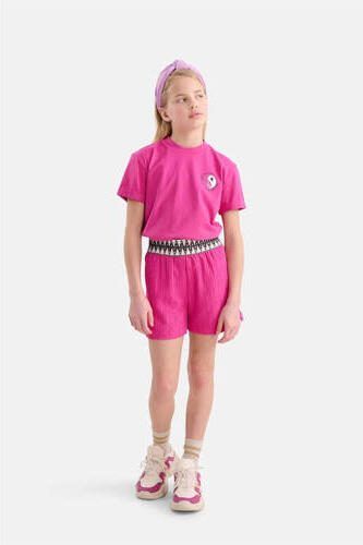 Shoeby high waist wide leg casual short roze Korte broek Meisjes Polyester 110 116 - Foto 2