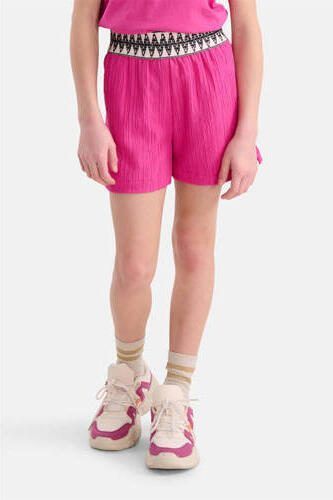 Shoeby high waist wide leg casual short roze Korte broek Meisjes Polyester 110 116 - Foto 3