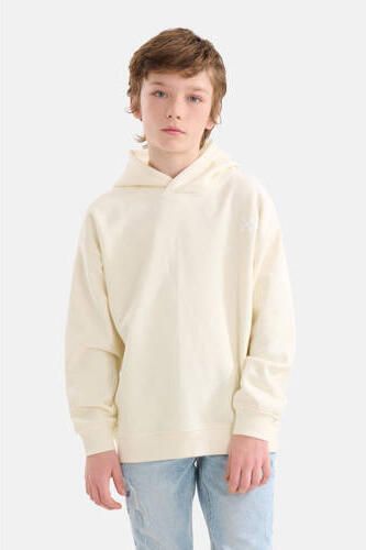 Shoeby hoodie ecru Sweater Effen 122 128 | Sweater van