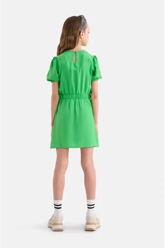 Shoeby jurk groen Meisjes Polyester Ronde hals Effen 170 176 - Foto 3