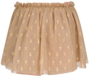 Shoeby korte rok beige Meisjes Polyester Sterren 110 116