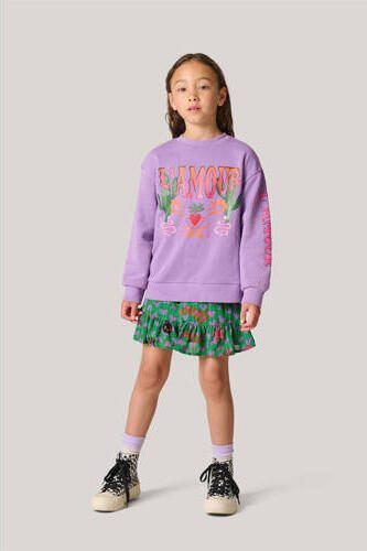 Shoeby korte rok groen Meisjes Polyamide All over print 122 128 - Foto 3