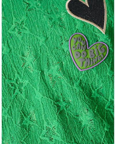 Shoeby longsleeve groen Meisjes Polyamide Ronde hals Effen 158 164 - Foto 2