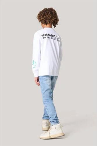 Shoeby longsleeve wit Jongens Katoen Ronde hals Effen 134 140 - Foto 3