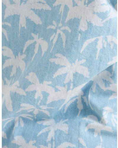 Shoeby overhemd met all over print blauw Meisjes Katoen Klassieke kraag 122 128 - Foto 2