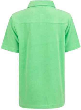 Shoeby polo appeltjesgroen Jongens Stretchkatoen Polokraag Effen 122 128
