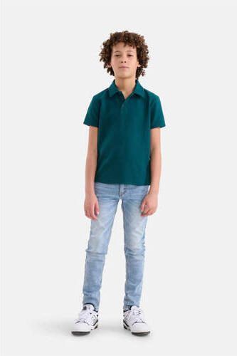 Shoeby polo donkergroen Jongens Katoen Polokraag Effen 146 152 - Foto 3
