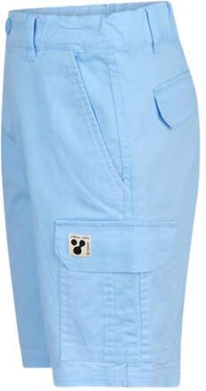 Shoeby regular fit cargo short lichtblauw Korte broek Jongens Katoen Effen 110 116