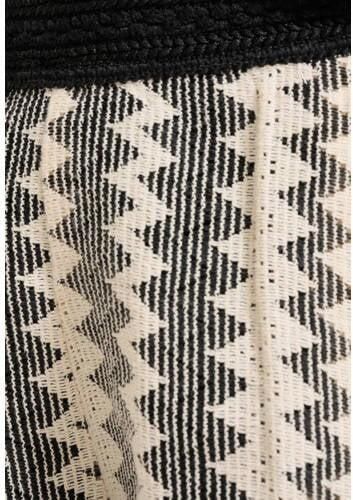 Shoeby regular fit crochet casual short met all over print zwart offwhite Korte broek Meisjes Katoen 146 152 - Foto 2