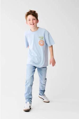 Shoeby regular fit jeans light blue Blauw Jongens Denim Effen 152 - Foto 2
