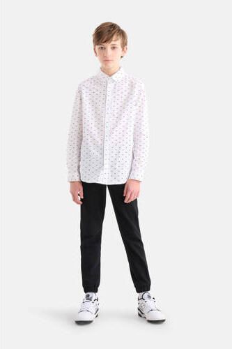 Shoeby regular fit joggingbroek zwart Jongens Sweat Effen 146 152