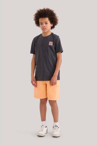 Shoeby regular fit sweatshort oranje Korte broek Jongens Katoen Effen 134 140
