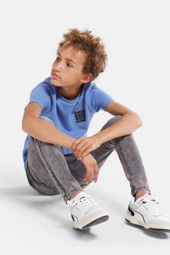 Shoeby skinny jeans grijs stonewashed Jongens Denim Effen 104 - Foto 3