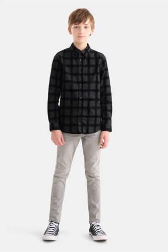 Shoeby skinny jeans grijs stonewashed Jongens Stretchdenim Effen 134 - Foto 3