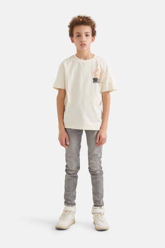 Shoeby skinny jeans Jack light grey Grijs Jongens Denim 104 - Foto 3