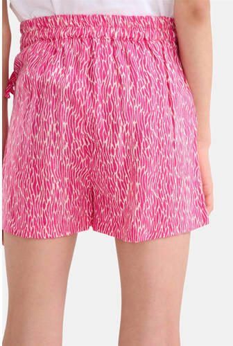 Shoeby skort met all over print roze Rok Meisjes Viscose All over print 110 116 - Foto 2