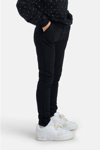 Shoeby slim fit broek Sport zwart Meisjes Viscose Effen 110 116 - Foto 4