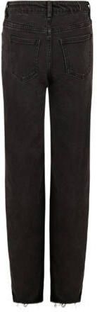 Shoeby straight fit jeans Strass zwart Meisjes Stretchdenim Effen 134 - Foto 3