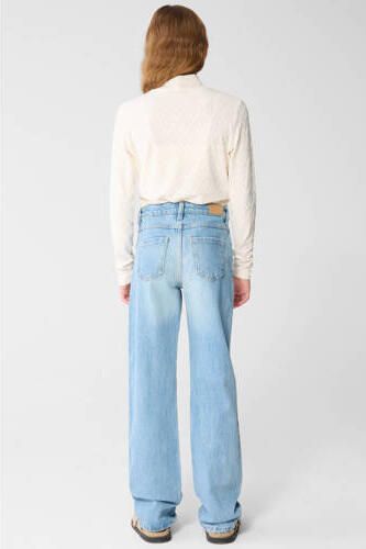 Shoeby straight regular waist regular fit jeans light blue denim Blauw - Foto 4