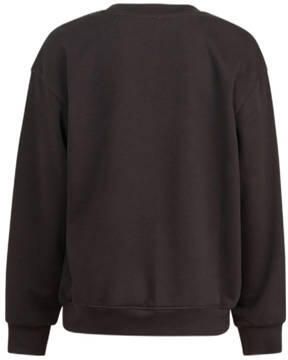 Shoeby sweater met grafische print antraciet Grijs Grafisch 134 140