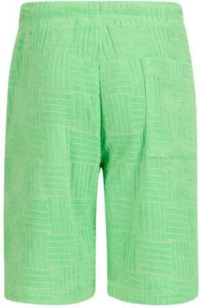 Shoeby sweatshort met all over print groen Korte broek Jongens Katoen All over print 146 152 - Foto 3