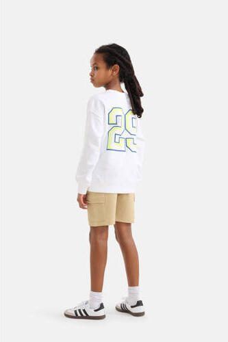Shoeby sweatshort zand Beige Jongens Katoen Effen 110 116