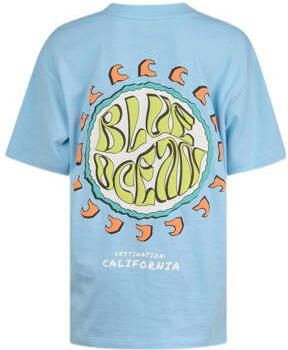 Shoeby T-shirt blauw Jongens Katoen Ronde hals Effen 122 128