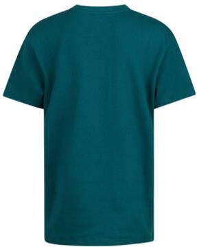 Shoeby T-shirt donkergroen Jongens Katoen Ronde hals Effen 110 116