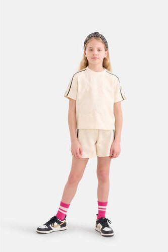 Shoeby T-shirt ecru Meisjes Polyester Ronde hals Effen 110 116 - Foto 3