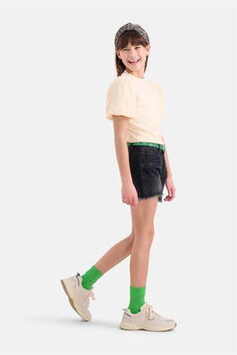 Shoeby T-shirt gebroken wit Meisjes Polyamide Ronde hals Effen 110 116 - Foto 2