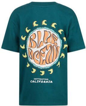 Shoeby T-shirt groen Jongens Katoen Ronde hals Effen 134 140