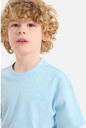 Shoeby T-shirt lichtblauw Jongens Katoen Ronde hals Effen 134 140 - Foto 3