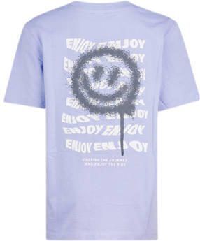 Shoeby T-shirt lichtpaars Jongens Katoen Ronde hals Effen 170 176