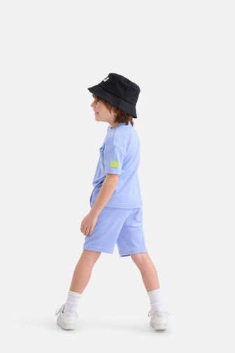 Shoeby T-shirt lila Paars Jongens Badstof Ronde hals Effen 122 128 - Foto 3