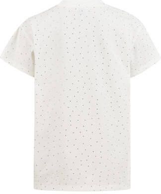 Shoeby T-shirt met all over print en strass steentjes wit Meisjes Katoen Ronde hals 134 140 - Foto 3