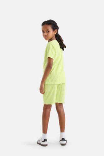 Shoeby T-shirt met all over print limegroen Jongens Katoen Ronde hals All over print 110 116 - Foto 3