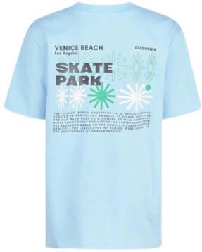 Shoeby T-shirt met backprint lichtblauw Jongens Katoen Ronde hals Backprint 170 176