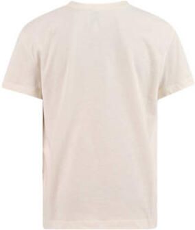 Shoeby T-shirt met printopdruk ecru Meisjes Katoen Ronde hals Printopdruk 134 140