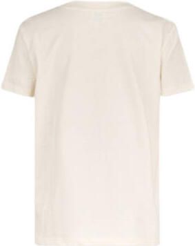 Shoeby T-shirt met printopdruk ecru Wit Meisjes Katoen Ronde hals Printopdruk 134 140 - Foto 3