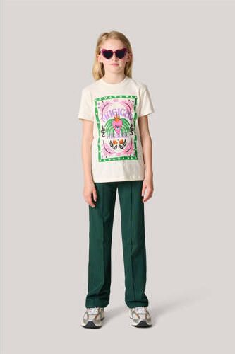 Shoeby T-shirt met printopdruk ecru Wit Meisjes Katoen Ronde hals Printopdruk 134 140 - Foto 2