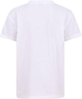 Shoeby T-shirt met printopdruk en borduursels wit Meisjes Katoen Ronde hals 158 164 - Foto 3