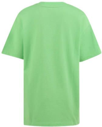 Shoeby T-shirt met printopdruk groen Jongens Katoen Ronde hals Printopdruk 110 116