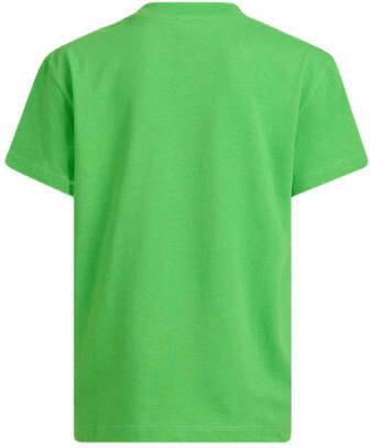 Shoeby T-shirt met printopdruk groen Meisjes Katoen Ronde hals Printopdruk 110 116